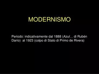 modernismo