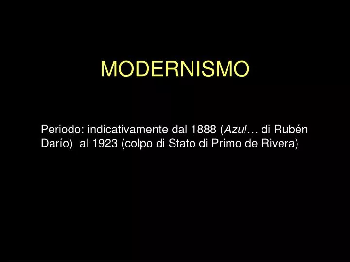 modernismo