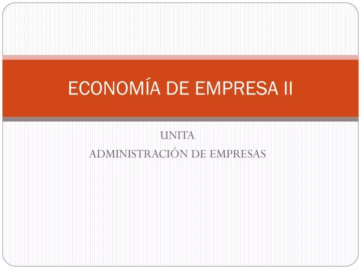 econom a de empresa ii