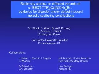 Resistivity studies on different variants of ?-(BEDT-TTF) 2 Cu[N(CN) 2 ]Br :