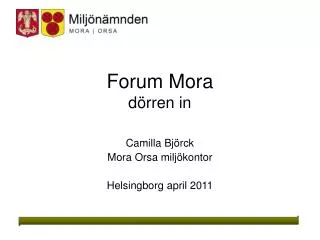 forum mora d rren in