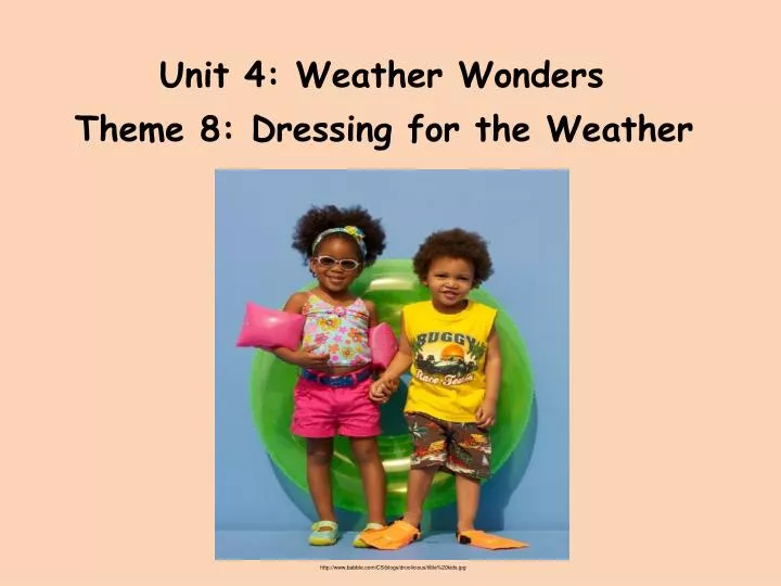 unit 4 weather wonders