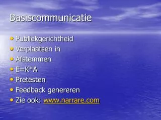 basiscommunicatie