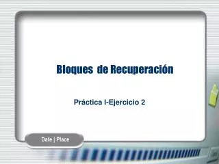 bloques de recuperaci n