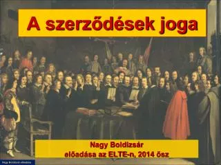 a szerz d sek joga