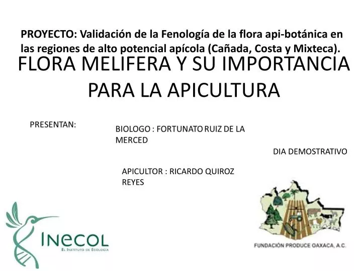 flora melifera y su importancia para la apicultura