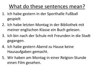 what do these sentences mean