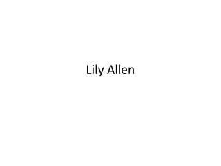lily allen