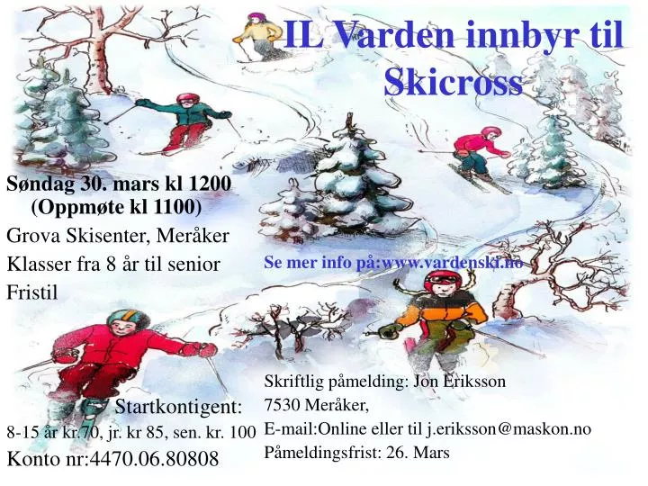 il varden innbyr til skicross