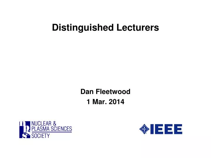 distinguished lecturers