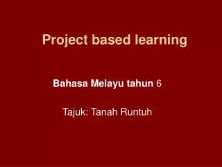 project based learning