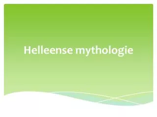 helleense mythologie