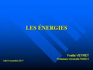 les nergies