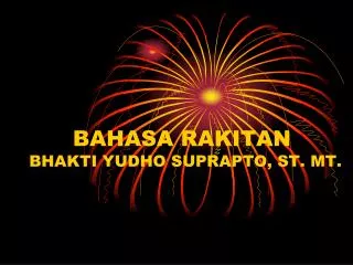 bahasa rakitan