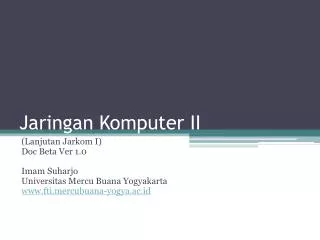 jaringan komputer ii