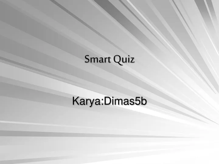 smart quiz