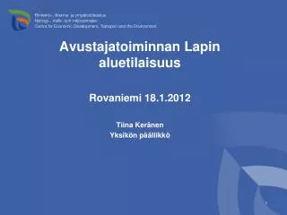 avustajatoiminnan lapin aluetilaisuus