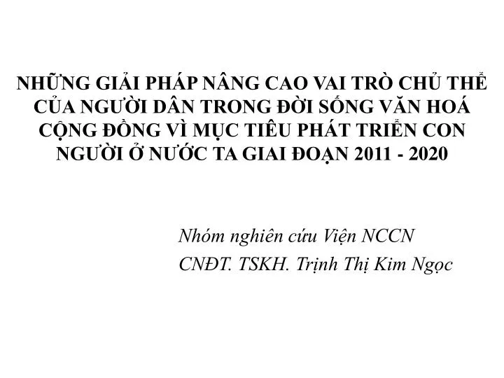 nh m nghi n c u vi n nccn cn t tskh tr nh th kim ng c