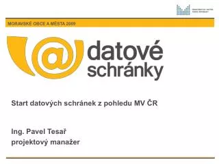 start datov ch schr nek z pohledu mv r