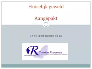 huiselijk geweld aangepakt