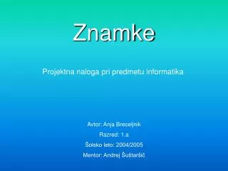 znamke