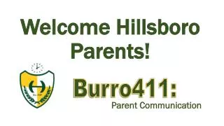 Welcome Hillsboro Parents!