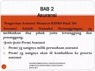 bab 2 asuransi