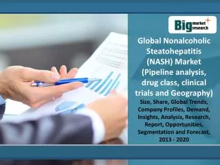 Global Nonalcoholic Steatohepatitis (NASH) Market 2013-2020