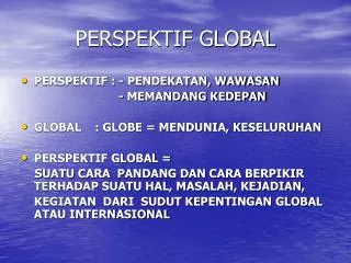 perspektif global