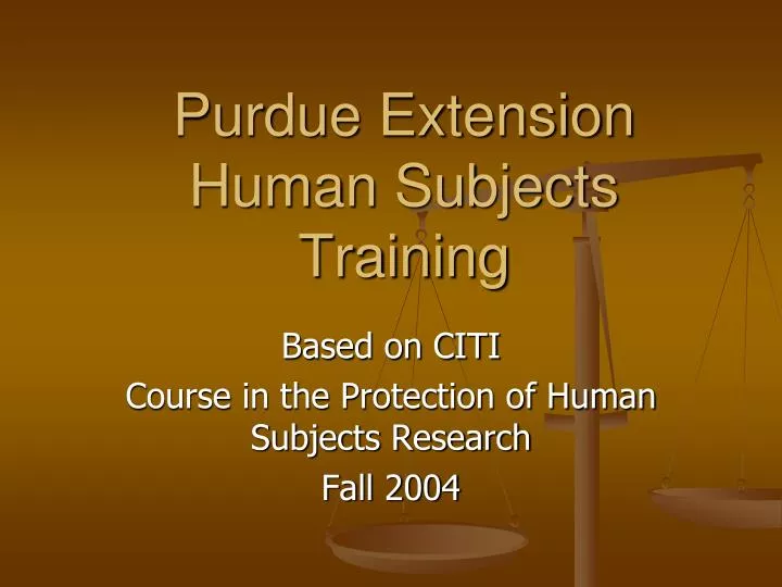 purdue extension human subjects training