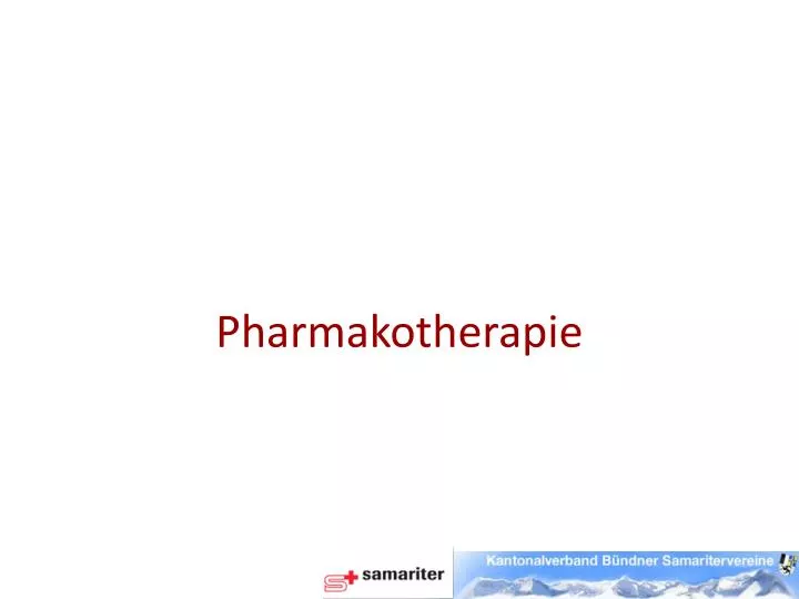 pharmakotherapie