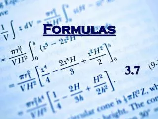 Formulas 						 3.7