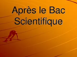 apr s le bac scientifique