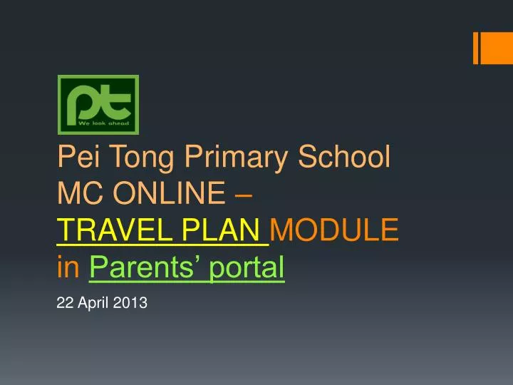 pei tong primary school mc online travel plan module in parents portal