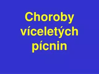 choroby v celet ch p cnin