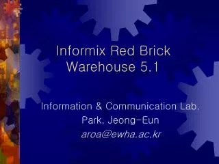 Informix Red Brick Warehouse 5.1