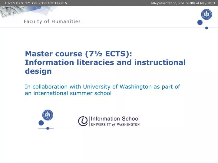 master course 7 ects information literacies and instructional design