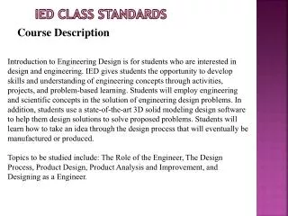 IED Class Standards