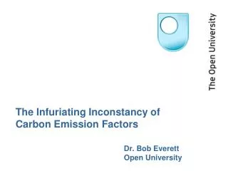 The Infuriating Inconstancy of Carbon Emission Factors