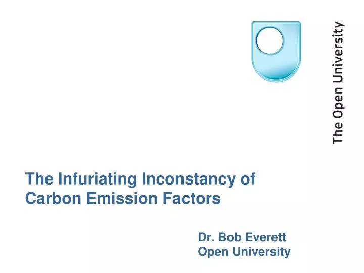 the infuriating inconstancy of carbon emission factors