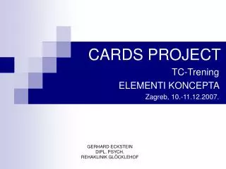 cards project