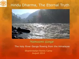 Hindu Dharma, The Eternal Truth
