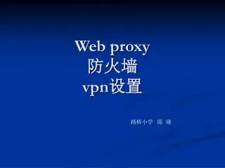 web proxy vpn