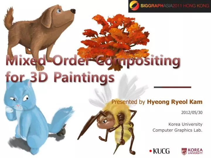 mixed order compositing for 3d paintings