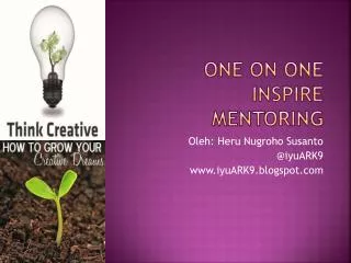 one on one inspire mentoring