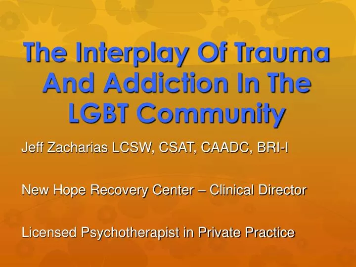the interplay of trauma and addiction in the lgbt community