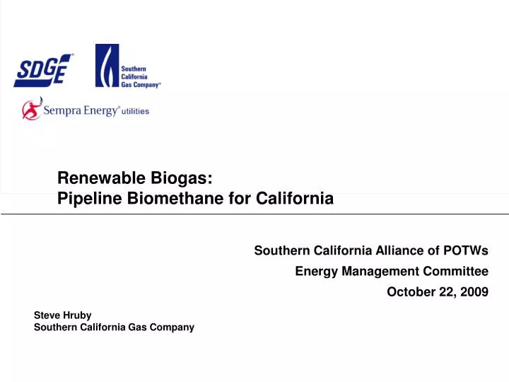 renewable biogas pipeline biomethane for california