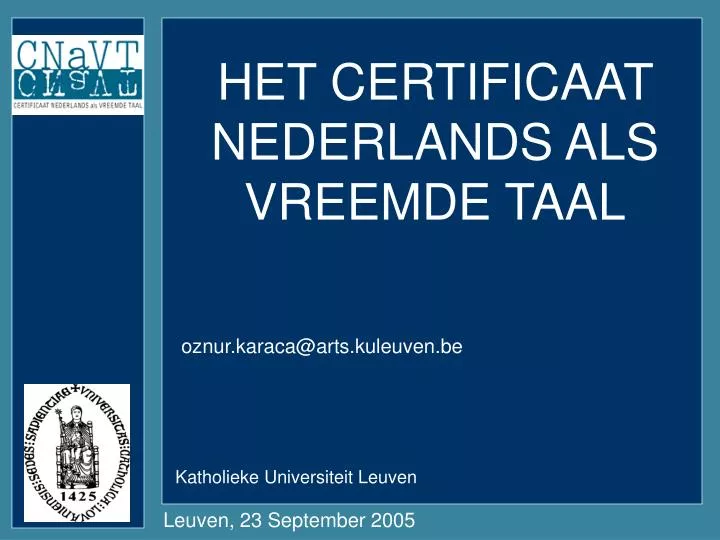 het certificaat nederlands als vreemde taal