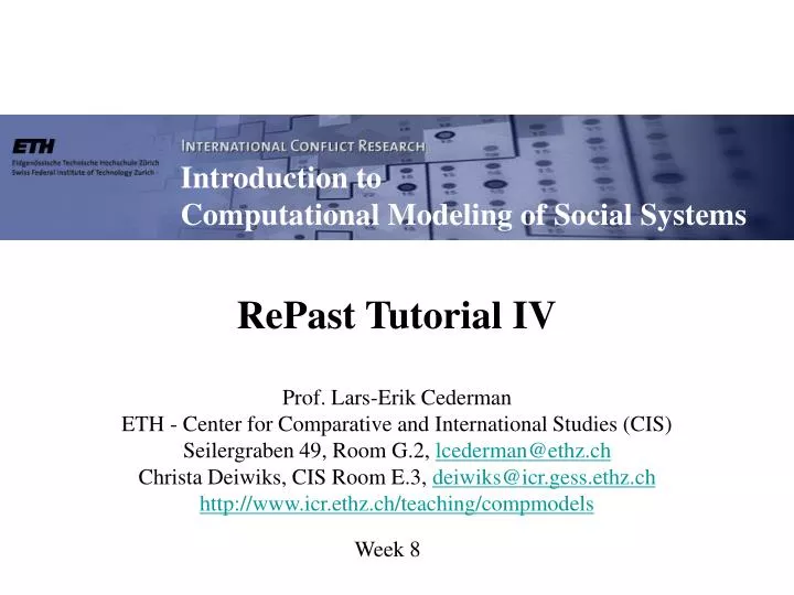 repast tutorial iv