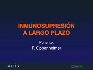 inmunosupresi n a largo plazo